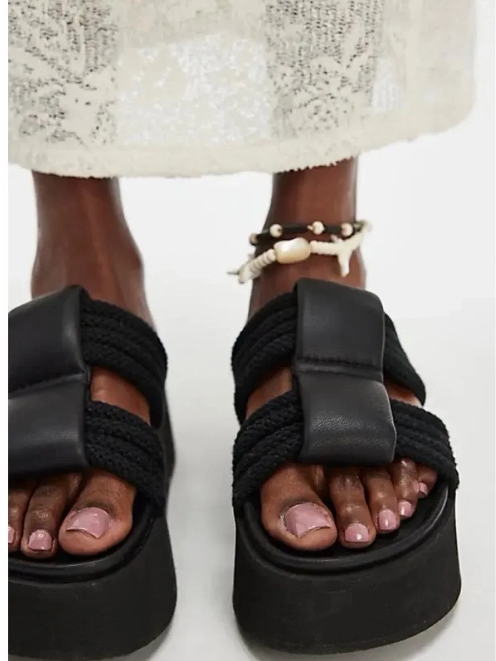 Inuikii Cord Athena Platform Slide Sandals